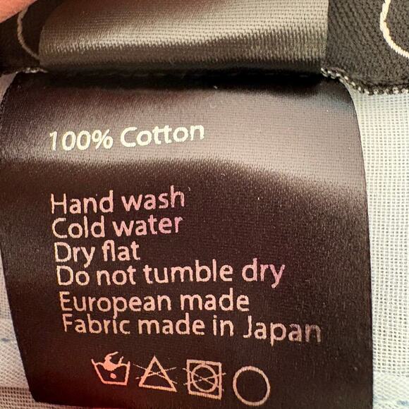 NWT NY 77 Design Celine Blouse Long Sleeve Wrap Top Light Blue Cotton Size 1 - Picture 5 of 6